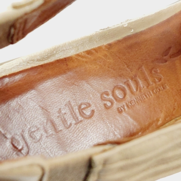 Gentle Souls by Kenneth Cole Women's Osaka Rama Dress Tan Heeled Sandals K967 - Picture 9 of 13